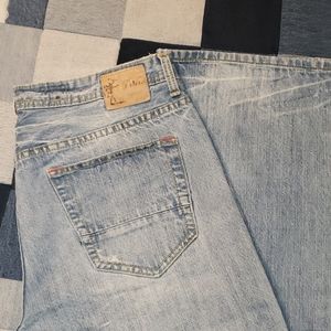 Trevero boot cut jeans. 36x34.  Faded with frayed